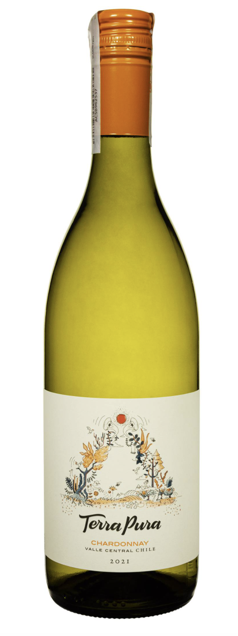 Вино Terra Pura Сhardonnay сухе біле 0.75 л 13%